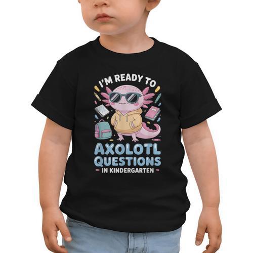 Axolotl Questions Kindergarten Back To School Graphic Toddler T-Shirt - Savourry