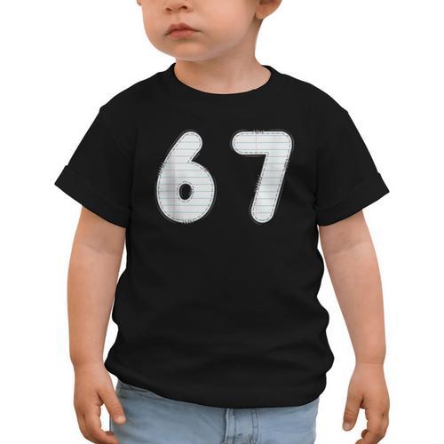 Back To School 67 Notebook Number For Class Year Graphic Toddler T-Shirt - Savourry