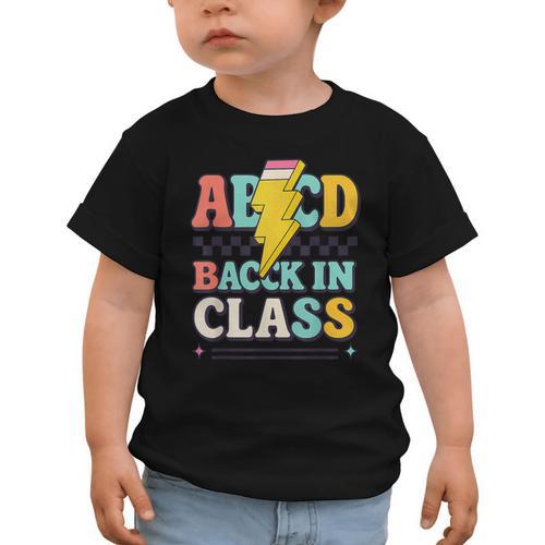 Back To School ABCD Back In Class Graphic Toddler T-Shirt - Savourry