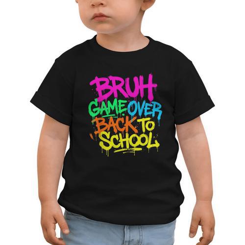 Back To School Bruh Game Over Gaming Boys Graphic Toddler T-Shirt - Savourry