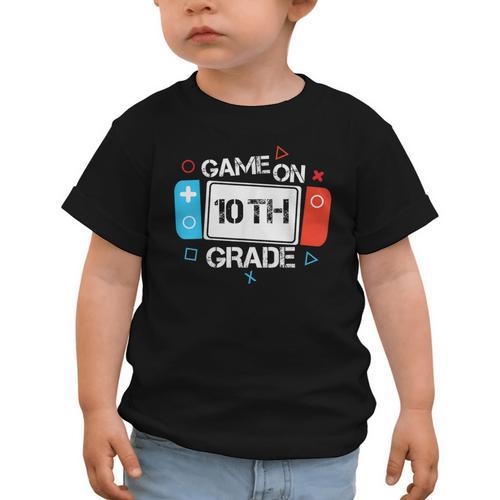 Back To School Game On 10th Grade Gamer Kids Boys Girl Graphic Toddler T-Shirt - Savourry