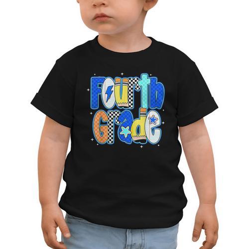 Back To School Hello Fourth Grade Team 4th Grade Boy Girl Graphic Toddler T-Shirt - Savourry