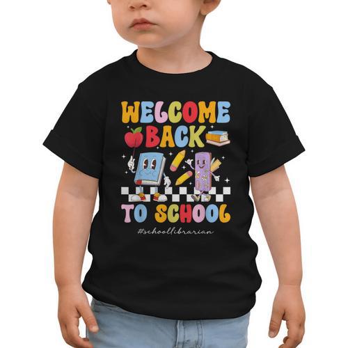 Back To School Librarian First Day Of School Librarian Graphic Toddler T-Shirt - Savourry