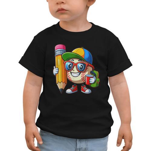 Baseball Lovers Pencil Back To School Kids Boys Girls Graphic Toddler T-Shirt - Savourry
