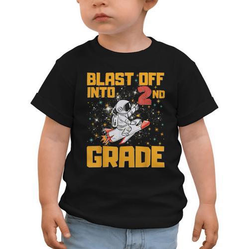 Blast Off Into Second Grade Back To School 2nd Graders Graphic Toddler T-Shirt - Savourry