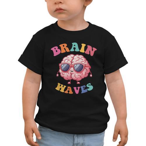 Brain Waves Last Day Of School Back To School Graphic Toddler T-Shirt - Savourry