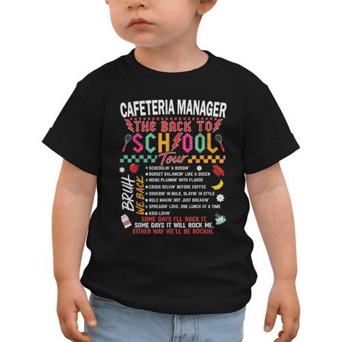Cafeteria Manager School Cafeteria Crew Back To School Graphic Toddler T-Shirt - Savourry