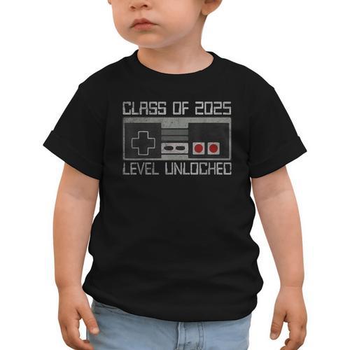 Class Of 2025 Level Unlocked Back To School Gamer Tee Graphic Toddler T-Shirt - Savourry