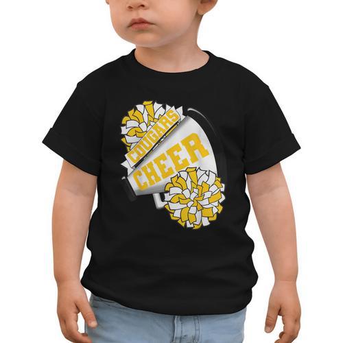 Cougars Cheer Back To School Cheerleading Spirit GY Graphic Toddler T-Shirt - Savourry