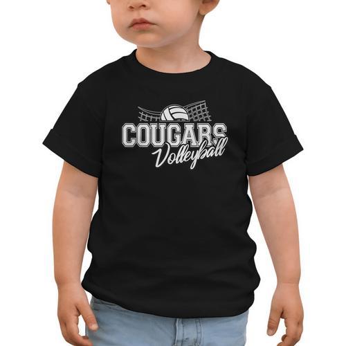 Cougars Volleyball Back To School Spirit Graphic Toddler T-Shirt - Savourry