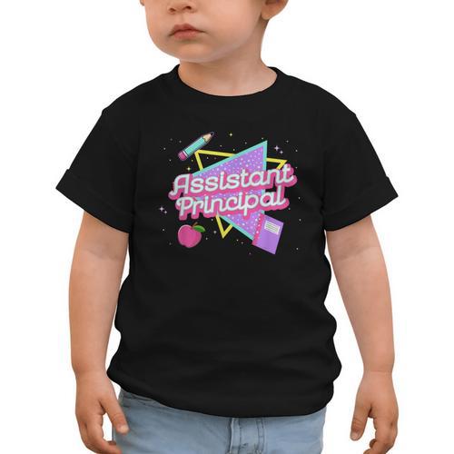 Cute Assistant Principal Shirt 80's 90's Back To School Graphic Toddler T-Shirt - Savourry