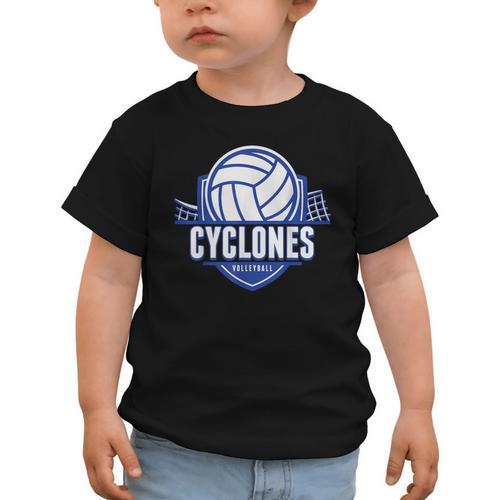 Cyclones Volleyball Back To School Spirit B Graphic Toddler T-Shirt - Savourry