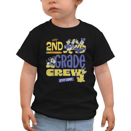 Disney My 2nd Grade Crew Stay Cool Back To School Friends Graphic Toddler T-Shirt - Savourry