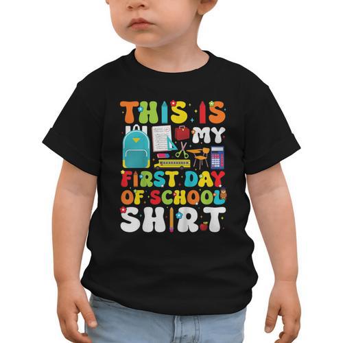 First Day Of School Shirt Boys Girls Back To School Graphic Toddler T-Shirt - Savourry