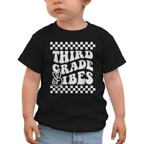 First Day Of Third Grade Vibes Girls Back To School Boys Graphic Toddler T-Shirt - Savourry