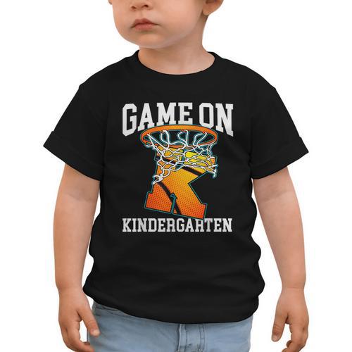 Game On Kindergarten Basketball Back To School Student Boys Graphic Toddler T-Shirt - Savourry