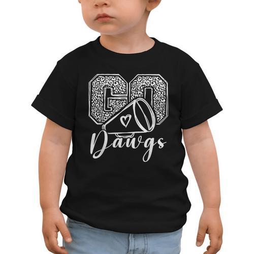 Go Cheer Bulldogs High School Spirit Fan Team Back To School Graphic Toddler T-Shirt - Savourry