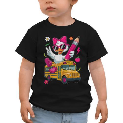 Goose Back To School First Day Of School Girls Boys Graphic Toddler T-Shirt - Savourry