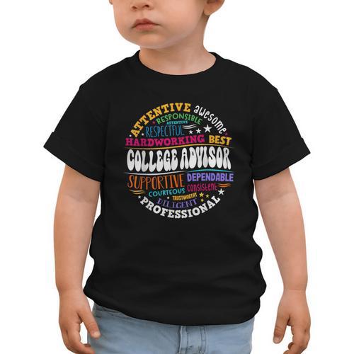 Groovy College Advisor Appreciation Week Back To School Graphic Toddler T-Shirt - Savourry