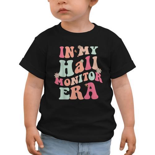 In My Hall Monitor Era School Student Back To School Groovy Graphic Toddler T-Shirt - Savourry