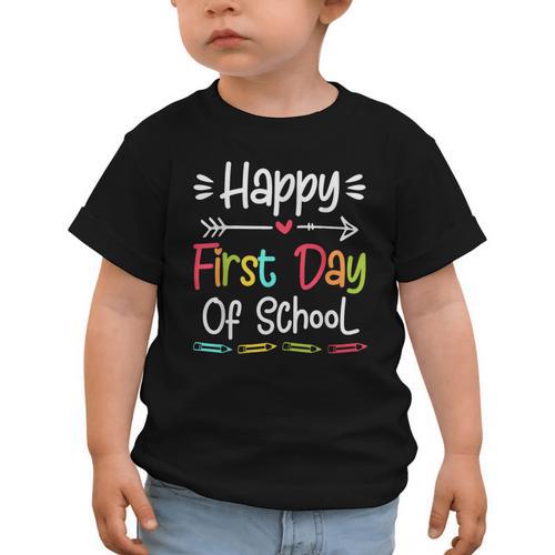 Happy First Day Of School Back To School Kids Students Graphic Toddler T-Shirt - Savourry