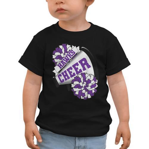 Hawks Cheer Back To School Cheerleading Spirit P Graphic Toddler T-Shirt - Savourry