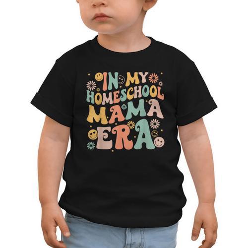 In My Homeschool Mama Era Retro Back To School Graphic Toddler T-Shirt - Savourry