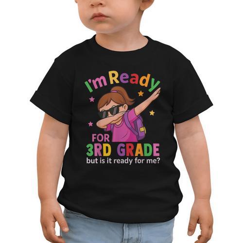 I'm Ready For 3rd Grade Girl Back To School For Students Graphic Toddler T-Shirt - Savourry