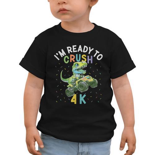 I'm Ready To Crush 4K Dinosaur Back To School 4K Kid Graphic Toddler T-Shirt - Savourry