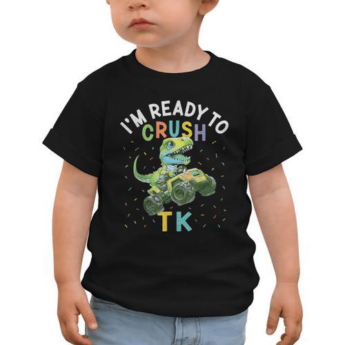 I'm Ready To Crush TK Dinosaur Back To School TK Kid Graphic Toddler T-Shirt - Savourry