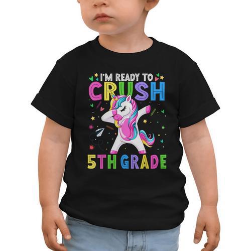 I'm Ready For Fifth Grade Back To School 5th Grade Girls Graphic Toddler T-Shirt - Savourry