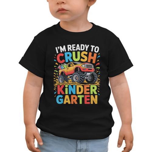 Kids I'm Ready To Crush Kindergarten Shirt Back To School Boy Graphic Toddler T-Shirt - Savourry