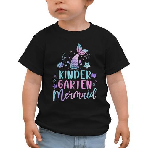 Kindergarten Mermaid Back To School Girls First Day Kinder Graphic Toddler T-Shirt - Savourry