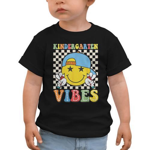 Kindergarten Vibes Kid Back To School Class Kindergarten Boy Graphic Toddler T-Shirt - Savourry
