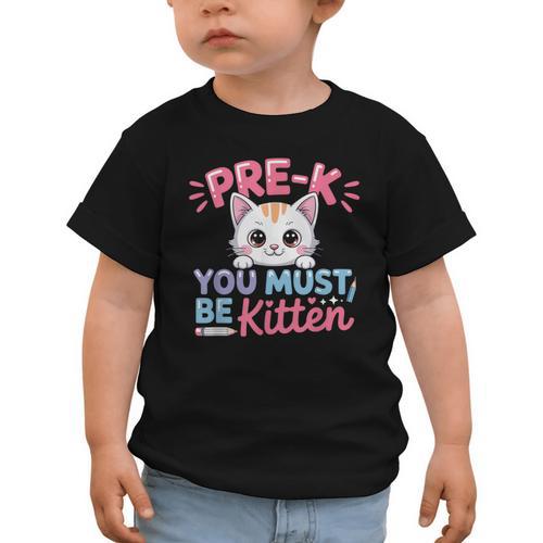 Kitten Back To School Girls Preschool Cat Lover Graphic Toddler T-Shirt - Savourry