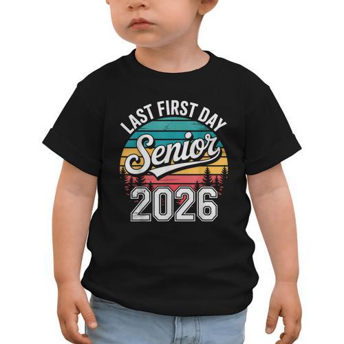 My Last First Day Senior 2026 Vintage Back To School Graphic Toddler T-Shirt - Savourry