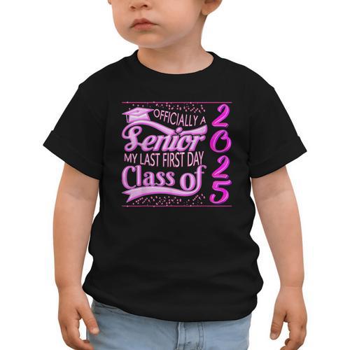 My Last First Day Senior Back To School 2025 Class Of 2025 Graphic Toddler T-Shirt - Savourry