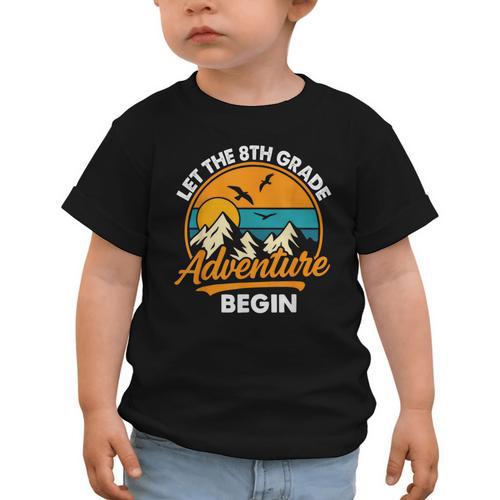 Let The 8th Grade Adventure Begin Back To School Graphic Toddler T-Shirt - Savourry