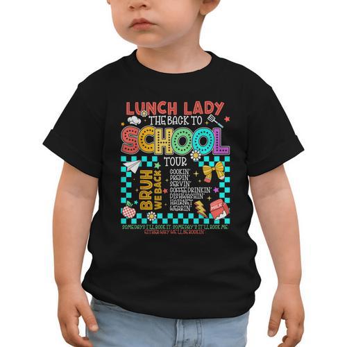 Lunch Lady Back To School Tour Cooking Worker Cafeteria Crew Graphic Toddler T-Shirt - Savourry