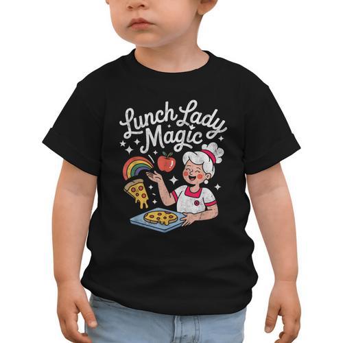 Lunch Lady Magic Cafeteria Worker Back To School Women Girls Graphic Toddler T-Shirt - Savourry
