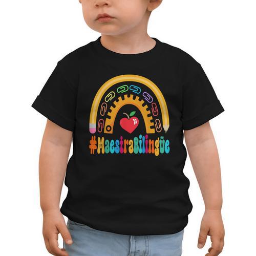 Maestra Bilingüe Appreciation Week Back To School Graphic Toddler T-Shirt - Savourry
