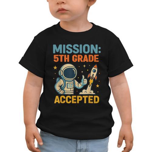 Mission Fifth 5th Grade Accepted Back To School Vintage Graphic Toddler T-Shirt - Savourry