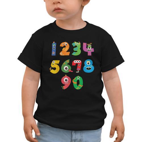 Monster Numbers Learning Cute Numbers 0-9 Back To School Graphic Toddler T-Shirt - Savourry