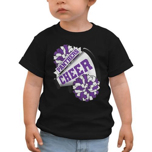 Panthers Cheer Back To School Cheerleading Spirit P Graphic Toddler T-Shirt - Savourry