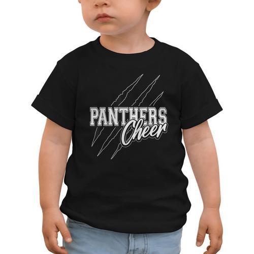 Panthers Cheer Back To School Cheerleading Team Spirit Graphic Toddler T-Shirt - Savourry