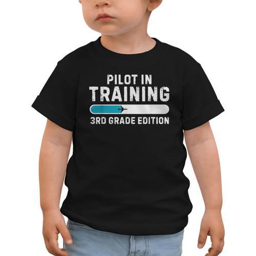Pilot In Training 3rd Grade Edition Back To School Boys Girl Graphic Toddler T-Shirt - Savourry