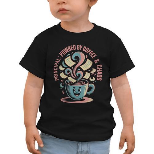 Powered By Coffee Principal Appreciation Back To School Graphic Toddler T-Shirt - Savourry