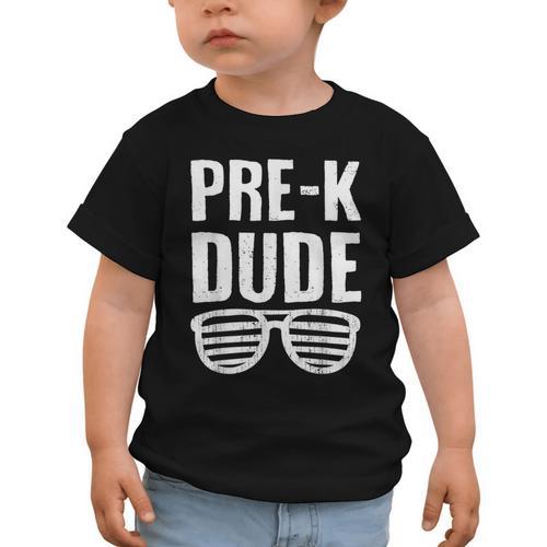 Pre-K Dude First Day Back To School Preschool Boys Kid Graphic Toddler T-Shirt - Savourry