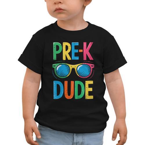 Pre-K Dude Shirt Back To School First Day Of Preschool Boy Graphic Toddler T-Shirt - Savourry
