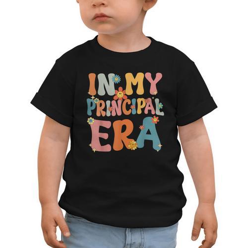 In My Principal Era Retro Groovy Back To School Principal Graphic Toddler T-Shirt - Savourry